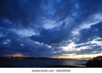 Sunset in Lisbon.