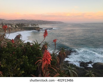 Sunset At The Lookout At Laguna Beach California