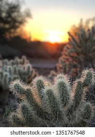 Sunset At Lost Dutchman State Park