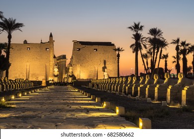 Sunset At Luxor Temple