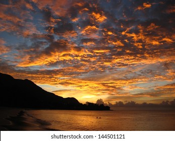 Sunset in Mahe island, Seychelles