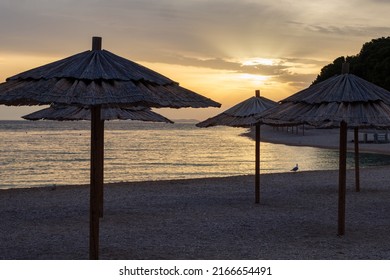 Sunset At Mala Raduca Beach In Primosten