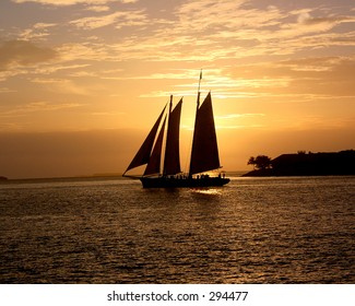 Sunset At Mallory Square, Key West FL