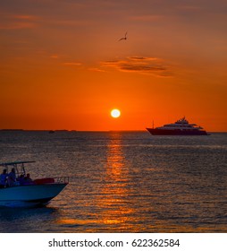 Sunset At Mallory Square, Key West