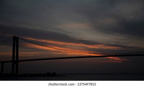 The Sunset In Maputo From The Port