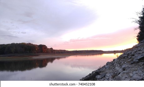 Sunset In Mark Twain Lake