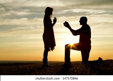 Proposta de casamento Sunset
