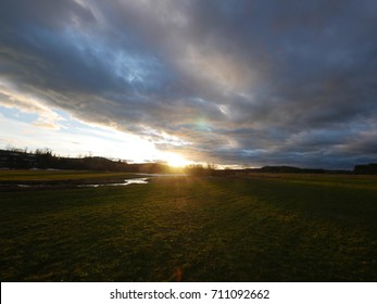 sunset meadow