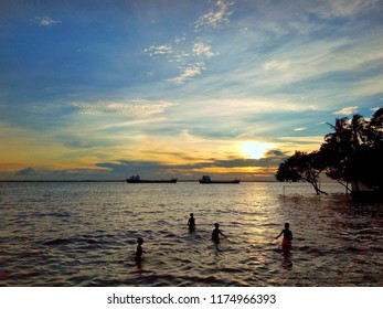 Sunset In Meghna River