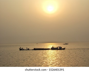 A Sunset At Meghna River, Bangladesh