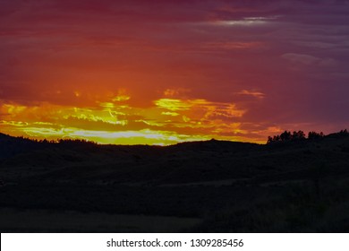 Sunset In The Missouri River Breaks Roy Montana