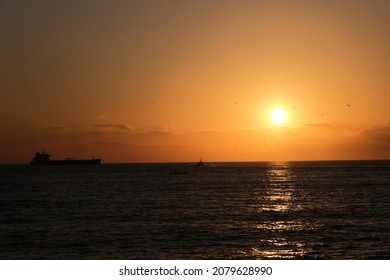 Sunset from Moda Park in Kadıköy İstanbul - Shutterstock ID 2079628990