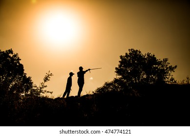 sunset model shooting