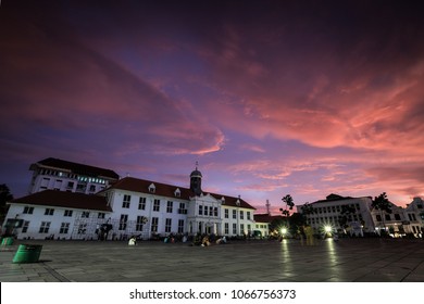 Sunset Moment At Kota Tua Jakarta