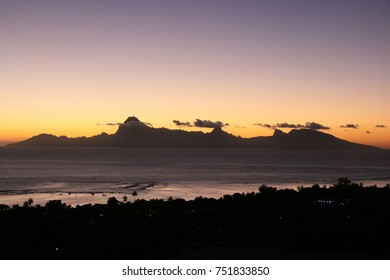 Sunset Moorea Tahiti