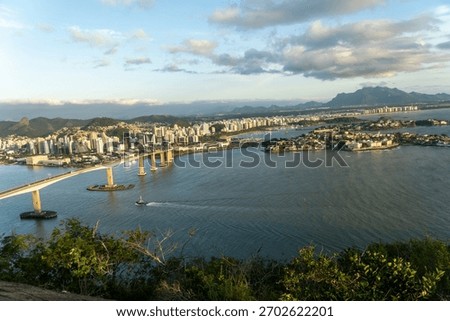 Sunset at Morro do Moreno in Vila Velha, Espírito Santo, Brazil