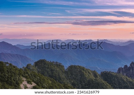 Sunset at Mount Huangshan, Anhui, China