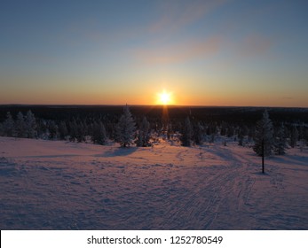 Sunset, Mount Kiilopää, Saariselkä, Lapland