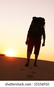 Sunset in mountain