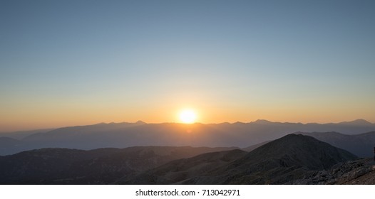 Sunset and mountain view - Shutterstock ID 713042971