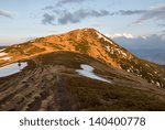 Sunset in the mountains