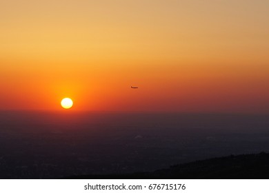 Sunset in the mountains