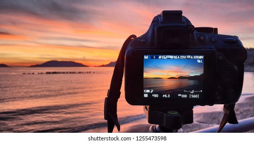 sunset in my camera
