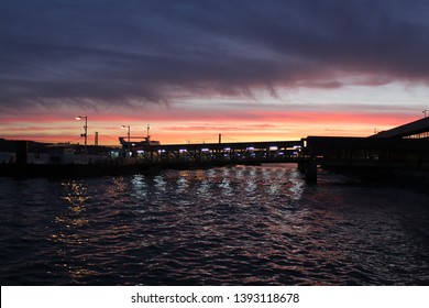 Sunset Near Cais Do Sodré, Lisbon, Portugal.