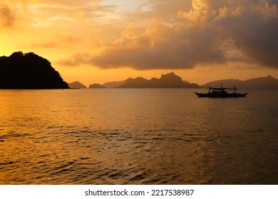 A Sunset Near El Nido. 