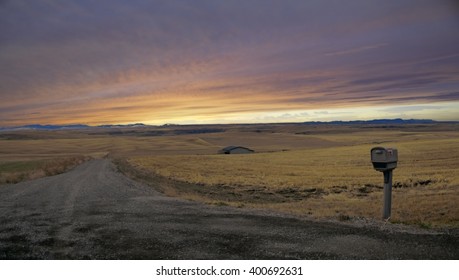 Sunset Near Great Falls Montana