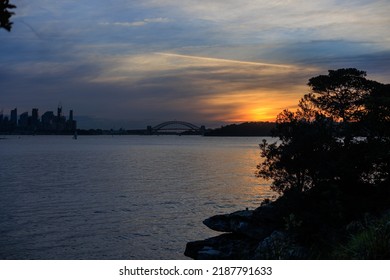 Sunset And Night In Sydney, Silhouette