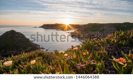 sunset at Noirmont on Jersey, Channel Island
