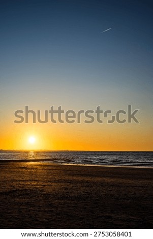 Sunset at Norderney in Winter