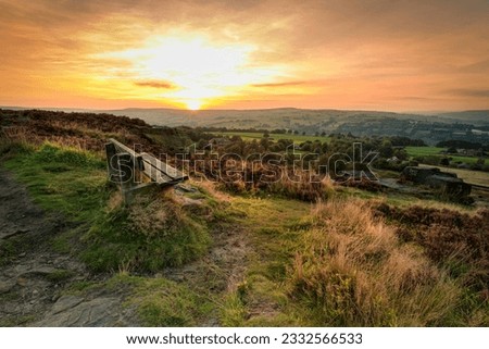 Sunset at Norland moor, Halifax , West Yorkshire