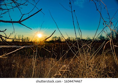 Sunset In A North Gower Farmer's Field