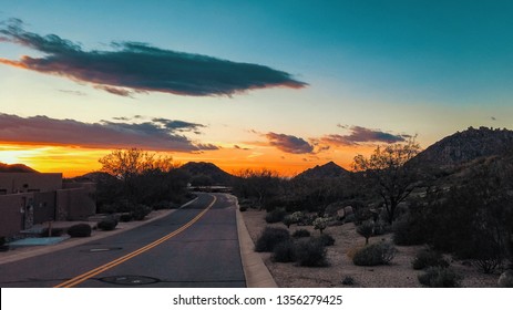 Sunset In North Scottsdale Arizona