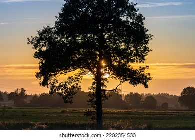 Sunset In Northern Northern Germany