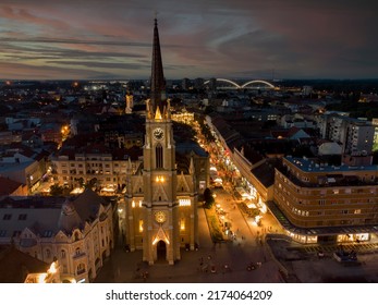 Sunset In Novi Sad, Serbia