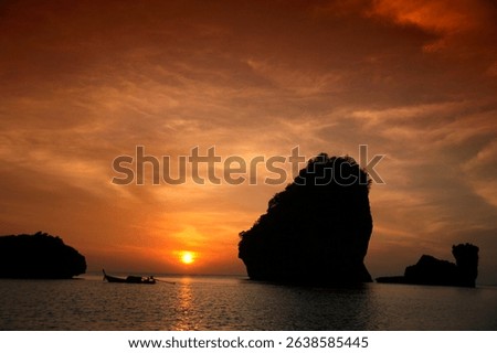 Sunset at Nui Bay, Phi Phi Don Island, Thailand