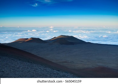 Sunset At The Observatory On Mount Mauna Kea In Hawaii