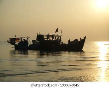 sunset in occean