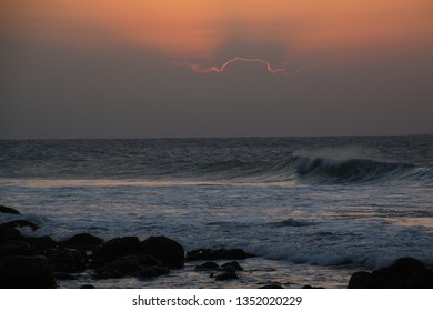 Sunset at the ocean