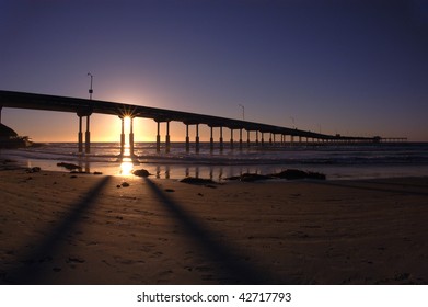 Sunset At Ocean Beach, San Diego, California