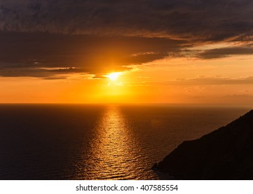 Sunset, Ocean and Clouds