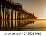 Sunset at Oceanside Pier, San Diego, California