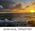 Sunset off the shore of Kahului 