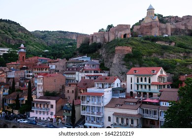 Sunset In The Old Town Of Tbilisi, Georgia.