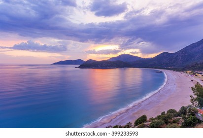 Sunset Of Oludeniz In Fethiye