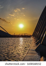 Sunset In The Olympic Stadium Of Athens 