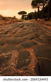 Sunset On Ancient Roman Road
Of Appian Way